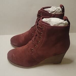 NWT Diba Blake Witchy Whimsygoth Classic Suede Wedge Heel Bootie Ankle Boots 8